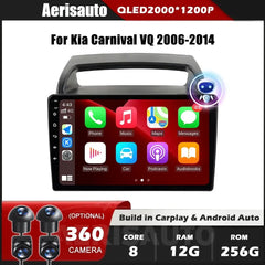 9''For Kia Carnaval Vq 2006-2014 AERISAUTO for Apple Android screen and  Android Auto Aerisauto