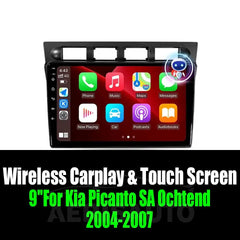 9''For Kia Picanto SA Ochtend 2004-2007 AERISAUTO for Apple Android screen and  Android Auto Aerisauto