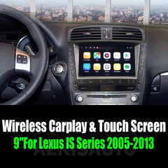 9''For Lexus IS Series 2005-2013 Android 11.0 AERISAUTO for Apple Android screen and  Android Auto Aerisauto