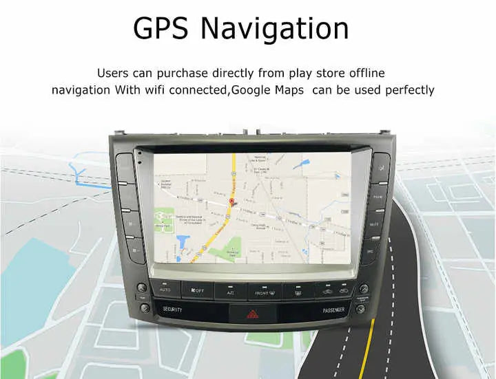 9''For Lexus IS Series 2005-2013 Android 11.0 AERISAUTO for Apple Android screen and  Android Auto Aerisauto