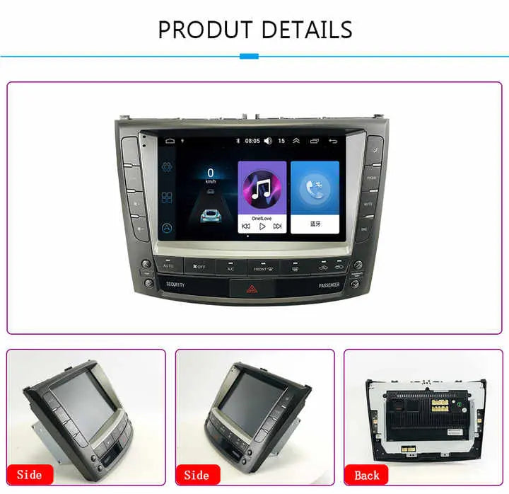 9''For Lexus IS Series 2005-2013 Android 11.0 AERISAUTO for Apple Android screen and  Android Auto Aerisauto