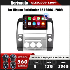 9''For Nissan Pathfinder R51 2004-2009 AERISAUTO for Apple Android screen and  Android Auto Aerisauto