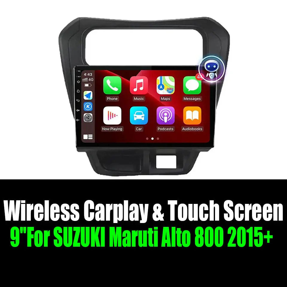9''For SUZUKI Maruti Alto 800 2015+ AERISAUTO for Apple Android screen and  Android Auto Aerisauto