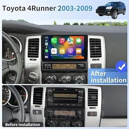 9''For Toyota 4Runner 2003-2009 AERISAUTO for Apple Android screen and  Android Auto Aerisauto