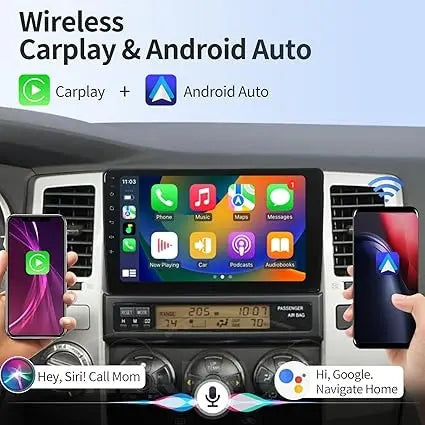 9''For Toyota 4Runner 2003-2009 AERISAUTO for Apple Android screen and  Android Auto Aerisauto