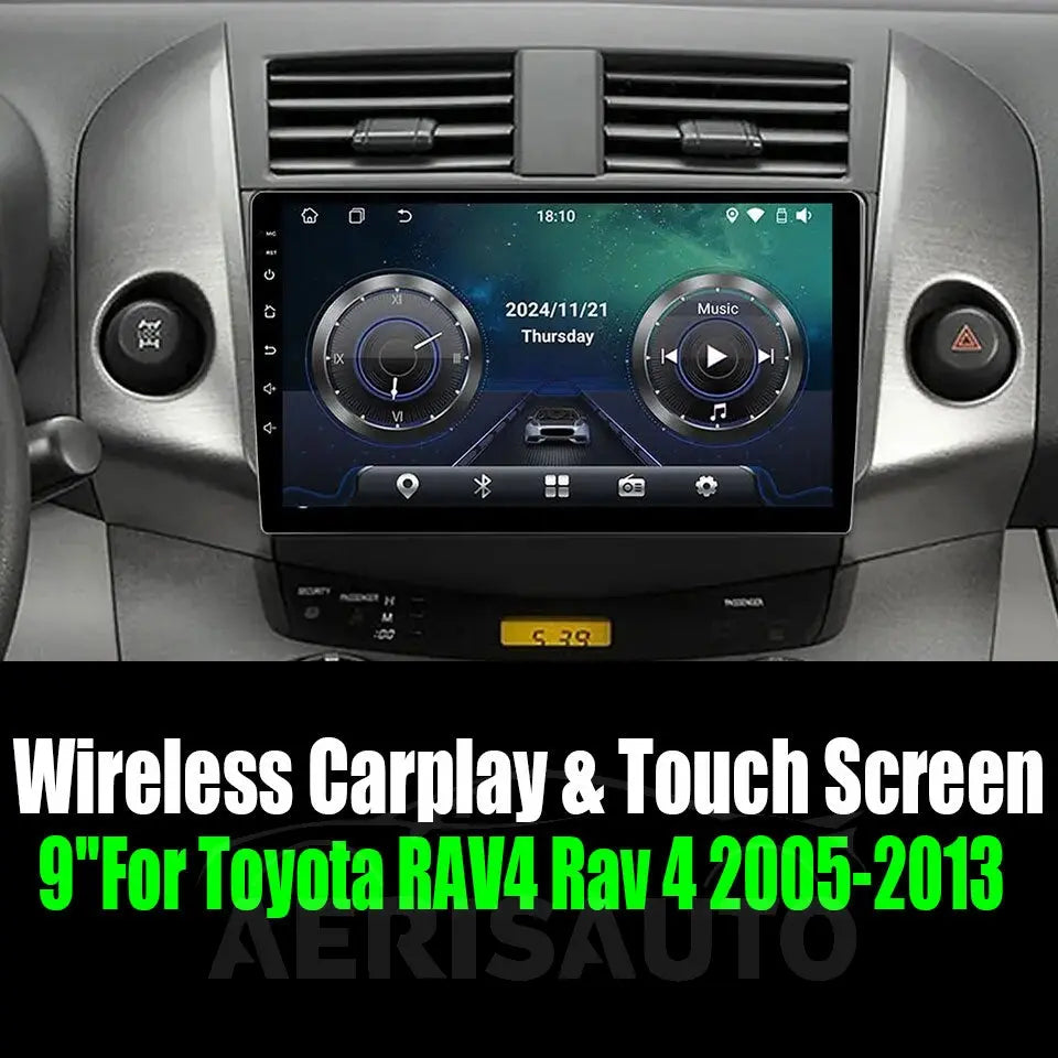 9''For Toyota RAV4 Rav 4 2005-2013 AERISAUTO for Apple Android screen and  Android Auto Aerisauto
