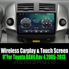 9''For Toyota RAV4 Rav 4 2005-2013 AERISAUTO for Apple Android screen and  Android Auto Aerisauto