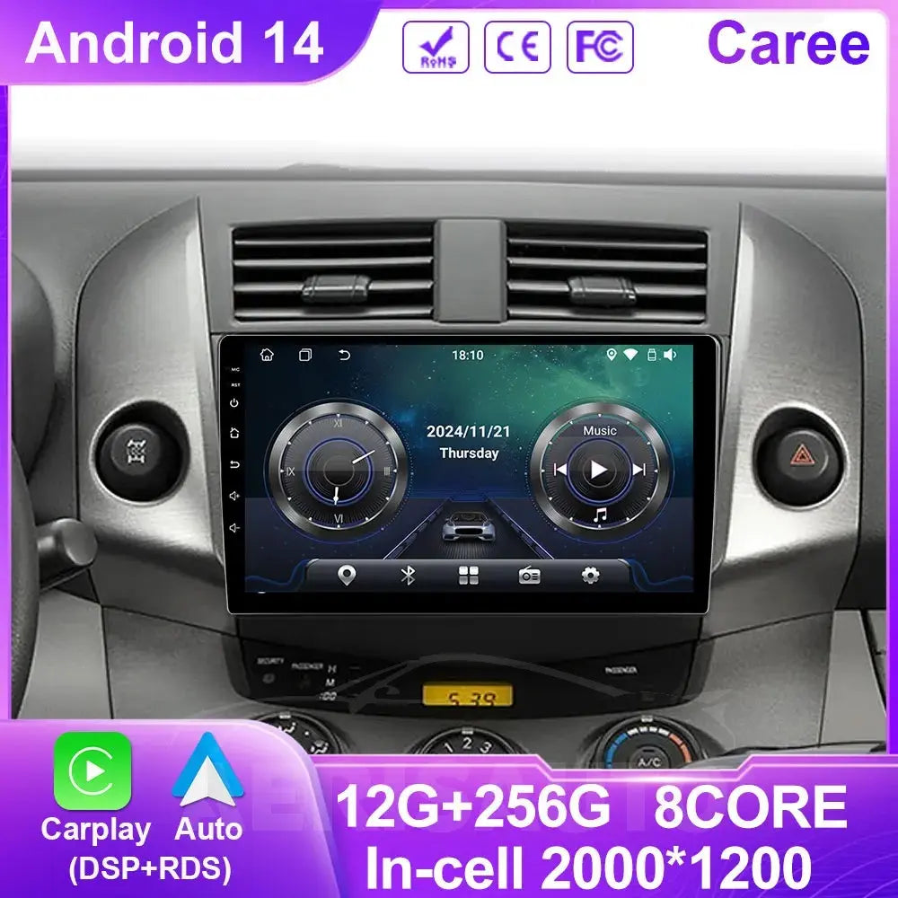 9''For Toyota RAV4 Rav 4 2005-2013 AERISAUTO for Apple Android screen and  Android Auto Aerisauto
