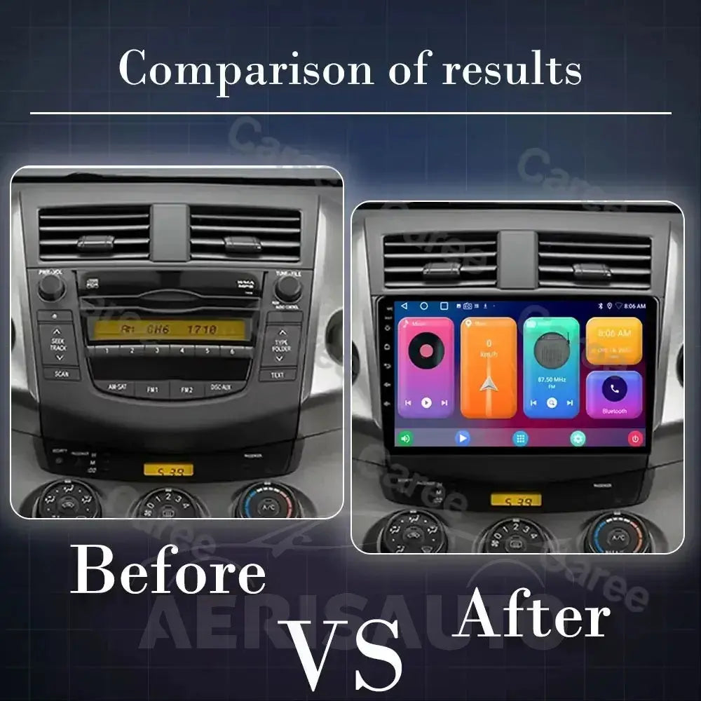 9''For Toyota RAV4 Rav 4 2005-2013 AERISAUTO for Apple Android screen and  Android Auto Aerisauto