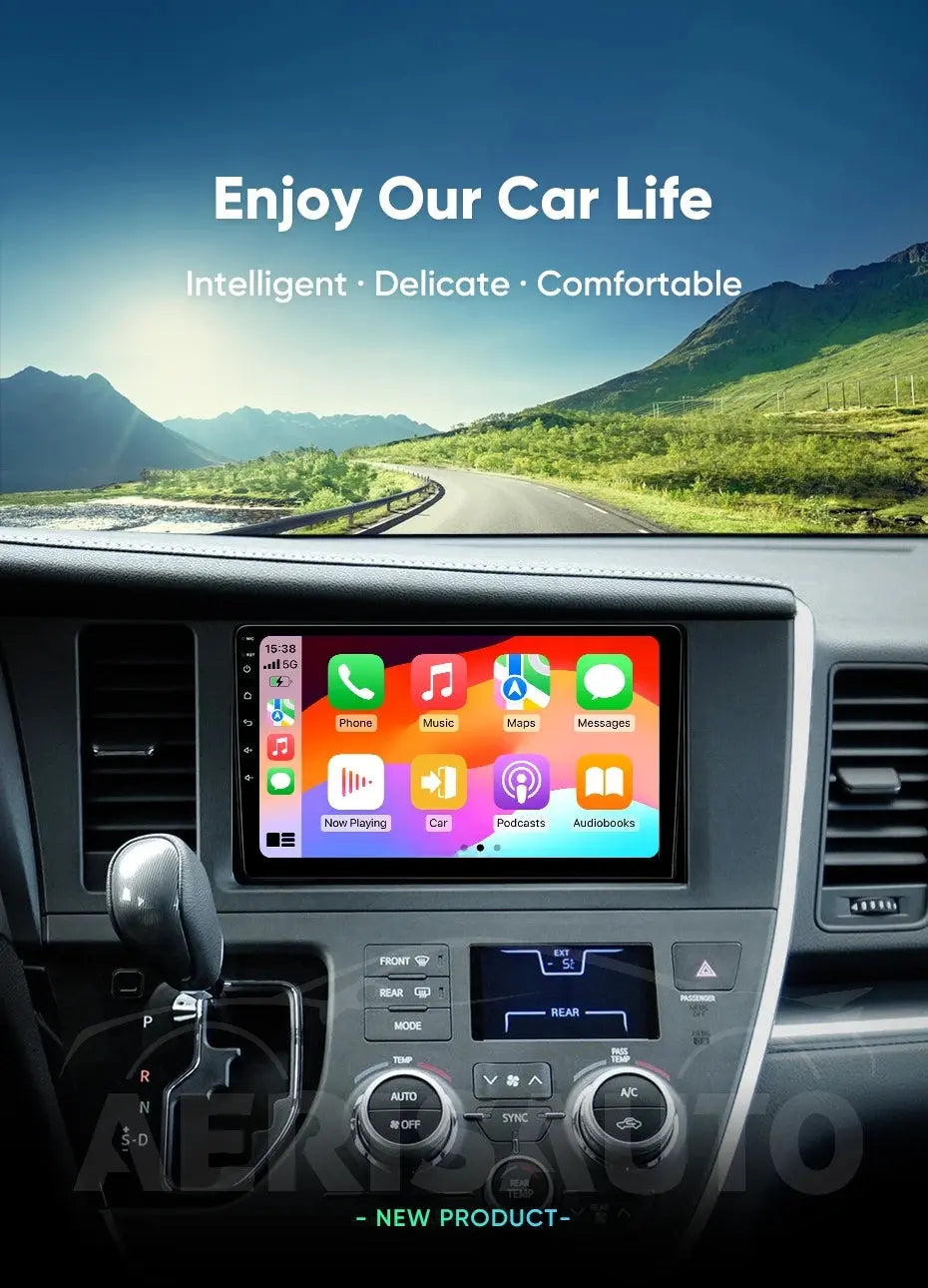 9''For Toyota Sienna 3 2015-2021 AERISAUTO for Apple Android screen and  Android Auto Aerisauto