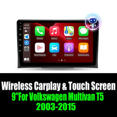 9''For Volkswagen Multivan T5 2003-2015 AERISAUTO for Apple Android screen and  Android Auto Aerisauto