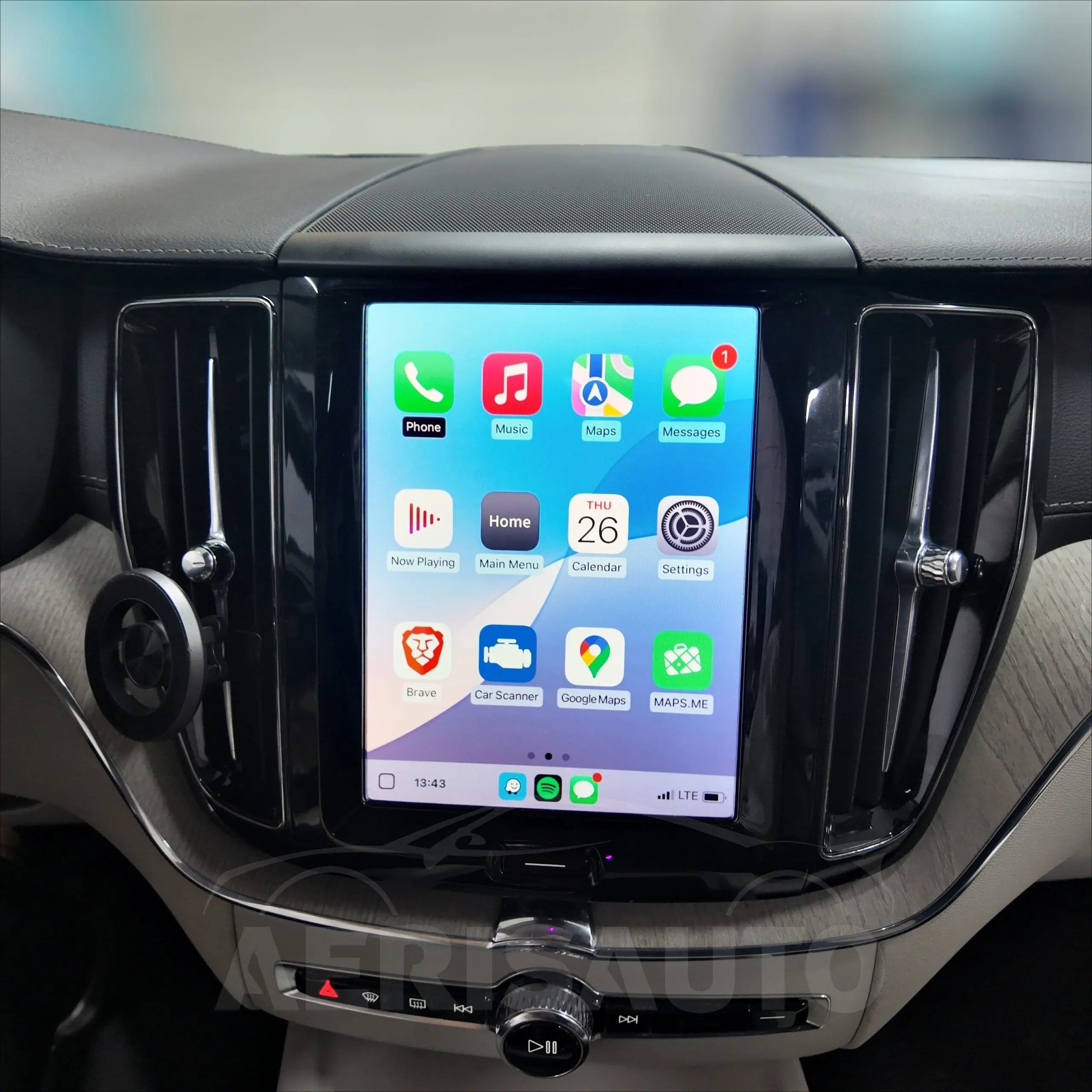 9''For Volvo XC90 XC60 XC40 S90 S60 C40 V60 V90 S60 2017-2025 Android 13.0 AERISAUTO for Apple Android screen and  Android Auto Aerisauto