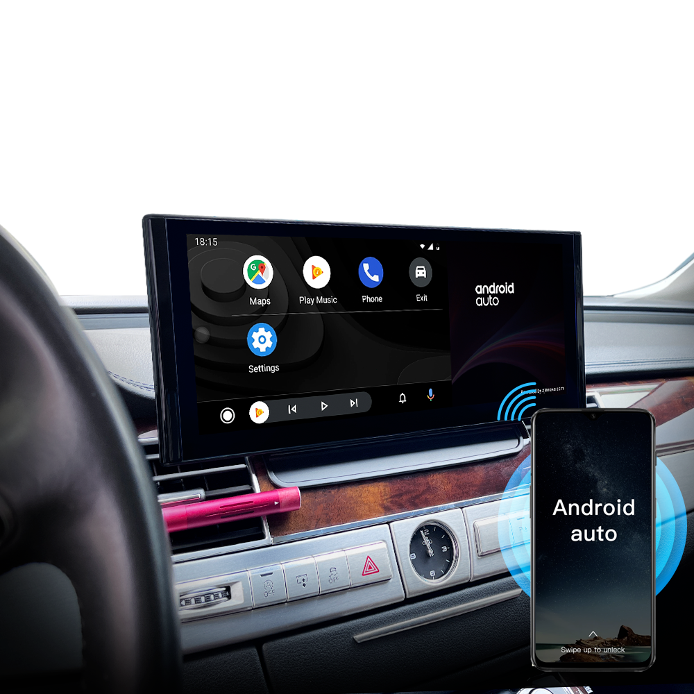 12.3" For Audi A8 S8 D3 D4 2002-2018 AERISAUTO for Apple Android screen and  Android Auto