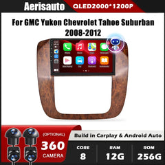 9''For GMC Youkon Chevrolet Tahoe Suburban 2008-2012 AERISAUTO for Apple Android screen and  Android Auto