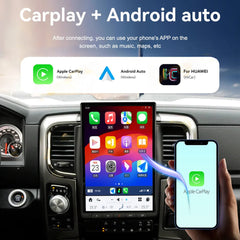 14.4"For Dodge RAM 1500 2500 3500 2013-2018 Tesla Style Car Radio AERISAUTO for Apple Android screen and Android Auto