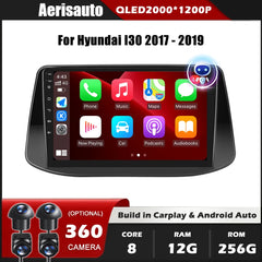 9''For Hyundai I30 2017-2019 AERISAUTO for Apple Android screen and  Android Auto