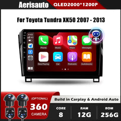 9''For Toyota Tundra XK50 2007-2013 AERISAUTO for Apple Android screen and  Android Auto