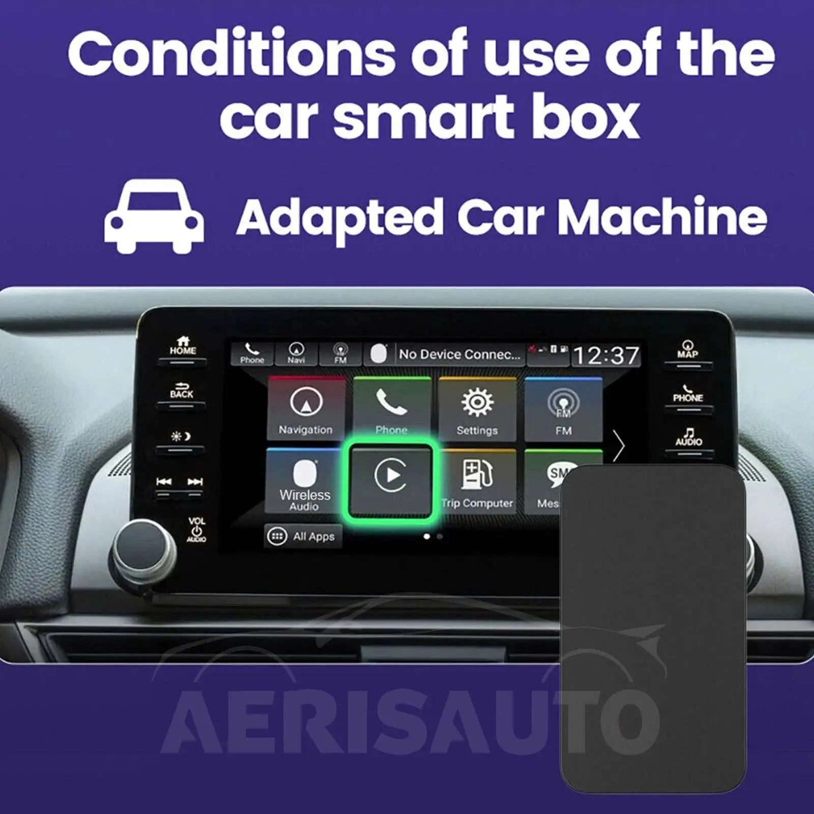 Aerisauto 5.0 for Wireless CarPlay Box Android Auto Dongle Car Player Activator KP Aerisauto