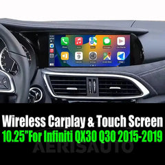 Android 14 10.25 "For Infiniti QX30 Q30 2015-2019 AERISAUTO for Apple Android screen and  Android Auto Aerisauto
