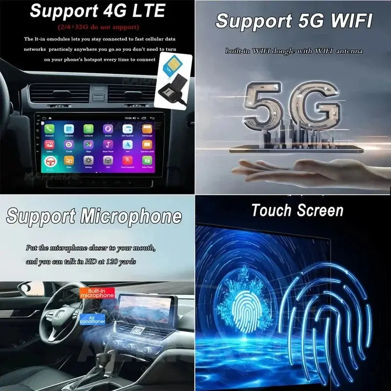 Android 14 10''For Honda Odyssey 4 RB3 RB4 2008-2014 Autoradio GPS Navigation  AERISAUTO for Apple Android screen and  Android Auto Aerisauto