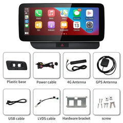 Android 14 12.3"For Audi Q5 2009-2017 AERISAUTO for Apple Android screen and  Android Auto Aerisauto