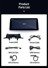 Android 14 12.3''For BMW 1 Series F20 F21 2011-2019 AERISAUTO for Apple Android screen and  Android Auto Aerisauto