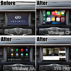 For Infiniti Q50 QX50 QX60 QX80 2012-2024 AERISAUTO for Apple CarPlay Module and  Android Auto