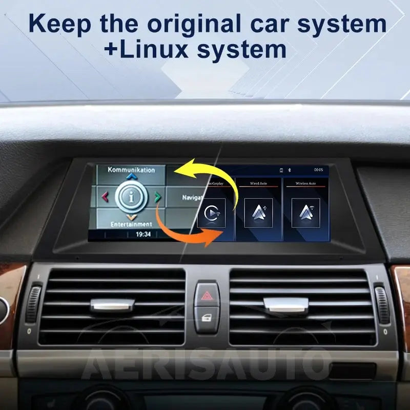 BMW X5 E70 / X6 E71 E72 (2007-2013) 8.8-Inch Touch Screen Linux Multimedia Display | 3s Fast Boot | Wireless CarPlay & Android Auto Aerisauto