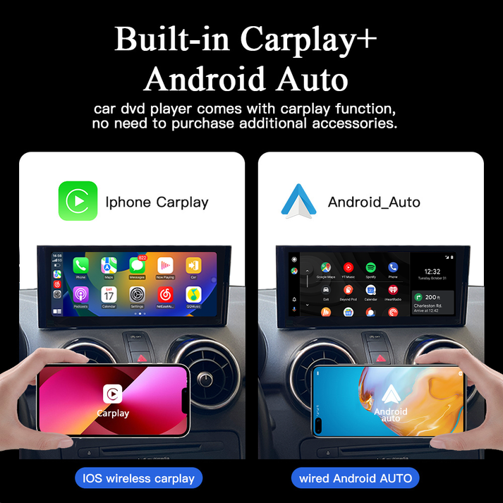 10.25" For Audi 2013-2020 AERISAUTO Wireless Apple Carplay Android screen and  Android Auto