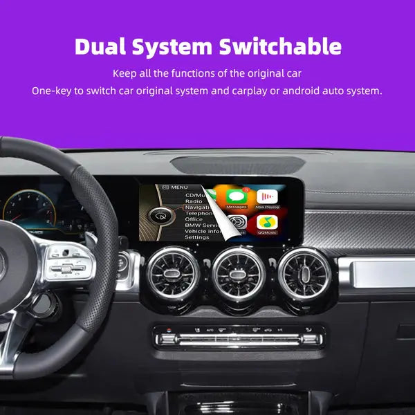For Mercedes Benz A B C E CLS GLA GLB Class NTG6.0 2018-2022 AERISAUTO for Apple CarPlay Module and  Android Auto 我的商店