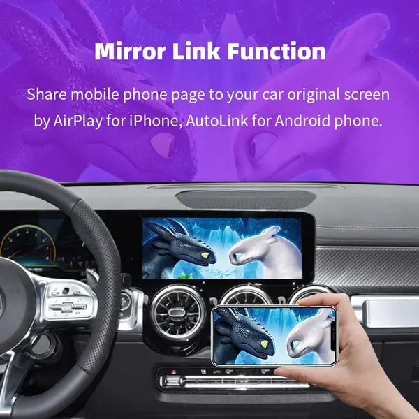 For Mercedes Benz A B C E CLS GLA GLB Class NTG6.0 2018-2022 AERISAUTO for Apple CarPlay Module and  Android Auto 我的商店