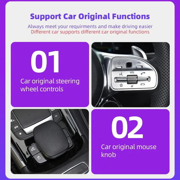 For Mercedes Benz A B C E CLS GLA GLB Class NTG6.0 2018-2022 AERISAUTO for Apple CarPlay Module and  Android Auto 我的商店