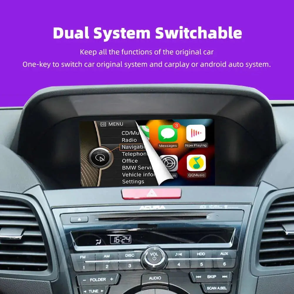For Acura ILX RDX ZDX TL MDX 2007-2013 AERISAUTO for Apple CarPlay Module and  Android Auto Aerisauto