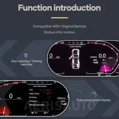 For BMW 1 2 3 4 5 6 7 Series X1 X2 X3 X4 X5 X6 GT 2010-2019 AERISAUTO for LCD Digital Dashboard Cluster Aerisauto