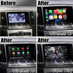 For Infiniti G37 G25 G35 Q40 Q60 2010-2020 AERISAUTO for Apple CarPlay Module and  Android Auto Aerisauto