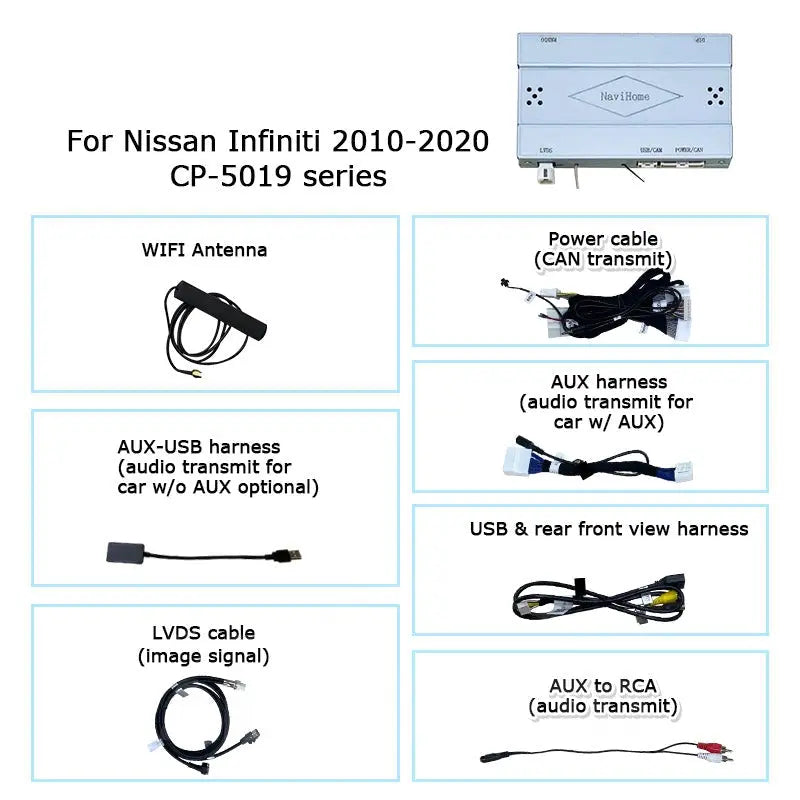 For Infiniti G37 G25 G35 Q40 Q60 2010-2020 AERISAUTO for Apple CarPlay Module and  Android Auto Aerisauto