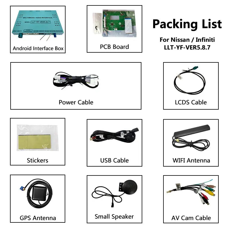 For Infiniti Q50 QX50 QX60 QX80 2012-2024 AERISAUTO for Apple CarPlay Module and  Android Auto Aerisauto
