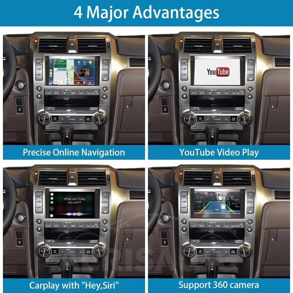 For Lexus GX IS GS LX ES LS 2006-2014 AERISAUTO for Apple CarPlay Module and  Android Auto Aerisauto