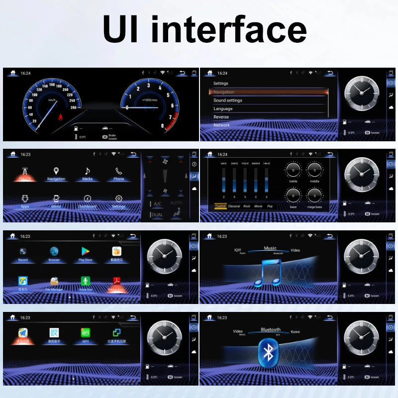Autoradio Android 10.0, Navigation GPS, lecteur multimédia, pour Lexus UX UX200 UX250h (2019-2023), Qualcomm Carplay, DSP 