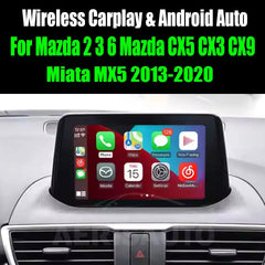 For Mazda 2 3 6 Mazda CX5 CX3 CX9 Miata MX5 2013-2020 AERISAUTO for Apple CarPlay Module and  Android Auto Aerisauto