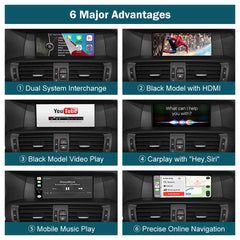 For BMW CIC System X3 / X4 F25 F26 Year 2011-2013 AERISAUTO for Apple CarPlay Module and  Android Auto