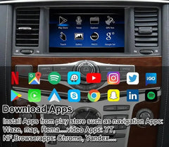 7'' 8''For Nissan Patrol Y62 QX60 Q60 QX80 Pathfinder R52 370z 2007-2024 Infiniti 2011-2024 Carplay Module Screen