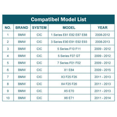 For BMW CIC System X3 / X4 F25 F26 Year 2011-2013 AERISAUTO for Apple CarPlay Module and  Android Auto