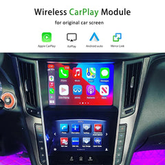 CarPlay Retrofit iOS15 AirPlay pour Infiniti Q50 Q60 Q70 QX50 Q50L Android Auto Apple Car Play Mirroring Système de navigation 