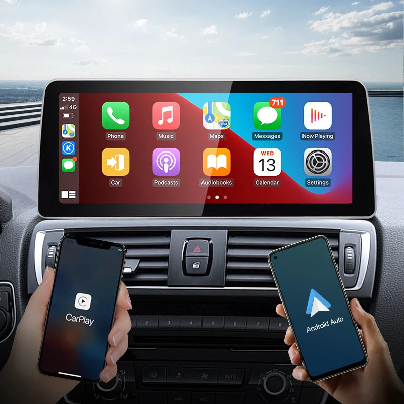 12.3''For BMW 1series F20 F21 Snapdragon 665 NBT AERISAUTO for Apple Android screen and  Android Auto
