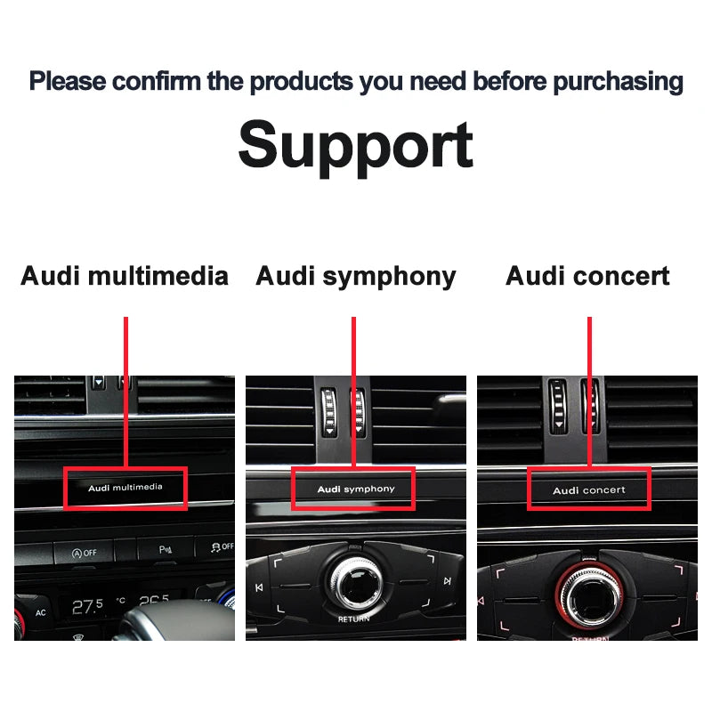 8.8''For Audi A4  A5 B8 S4 2008-2016 Android 13.0 AERISAUTO for Apple Android screen and  Android Auto