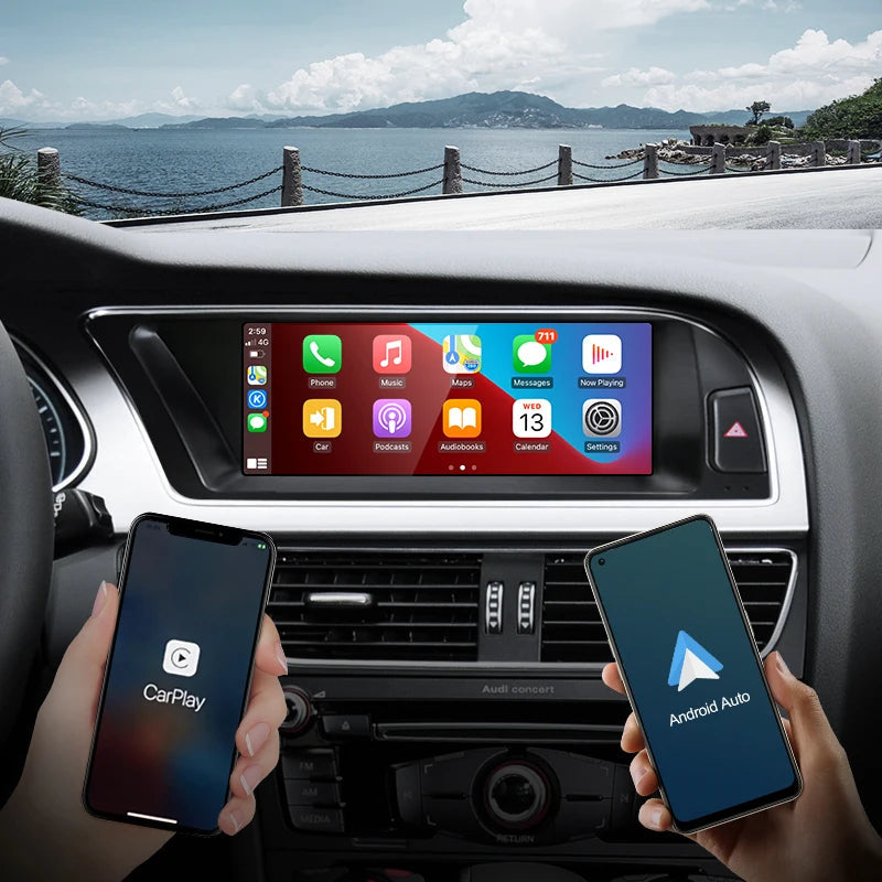 8.8''For Audi A4  A5 B8 S4 2008-2016 Android 13.0 AERISAUTO for Apple Android screen and  Android Auto