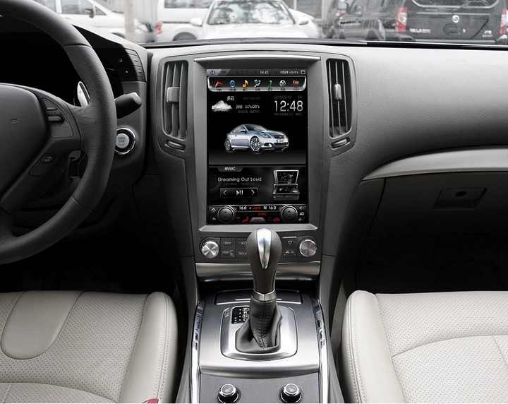 12.1''For Infiniti G37 G25 2005-2017 AERISAUTO for Apple Android screen and  Android Auto