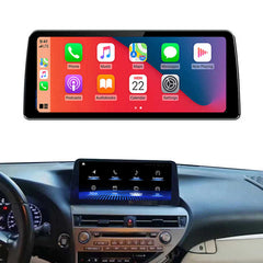 Autoradio 12,3 pouces pour Lexus RX RX270 RX350 450 Android 13 CarPlay Qualcomm 2009-2014, menu OEM réservé, lecteur vidéo multimédia 