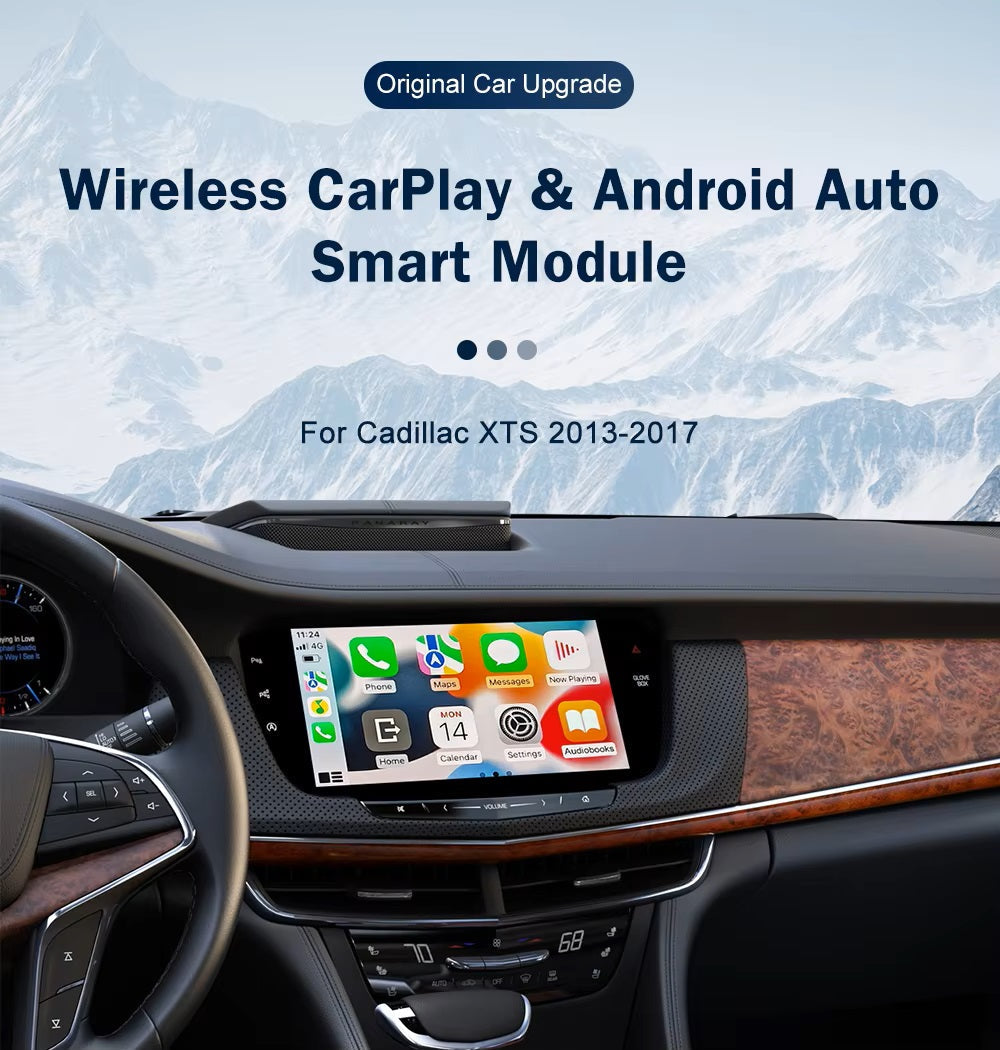 For Cadillac XT5 XTS ATS SRX CTS/ Buick/ Chevrolet 2013-2019 Wireless Apple CarPlay/Android Auto Upgrade Module For Cadillac XT5 XTS ATS SRX CTS/ Buick/ Chevrolet